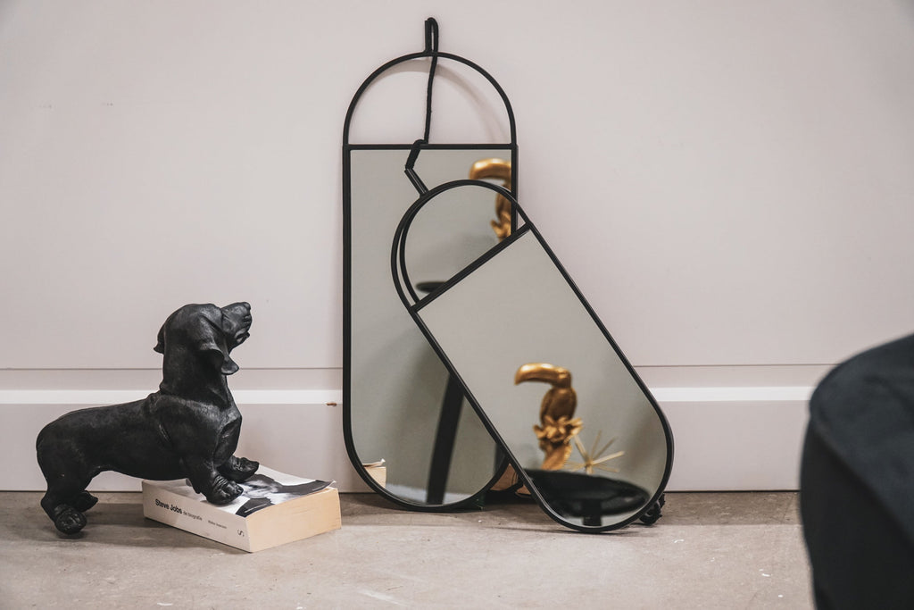 Spiegelset van 2 – Wandspiegels met Metaal & Touw