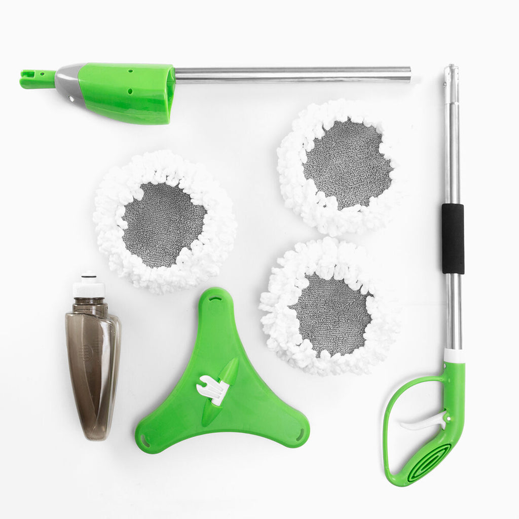 Triple Dweil met Spray – Trimoppy InnovaGoods – 3 Roterende Koppen