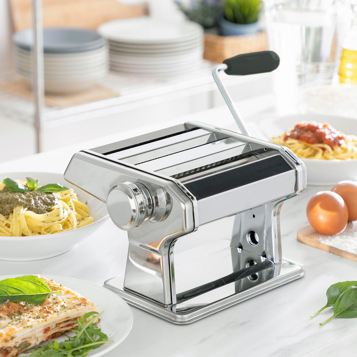 Pasta Machine met Recepten – RVS – Handmatig