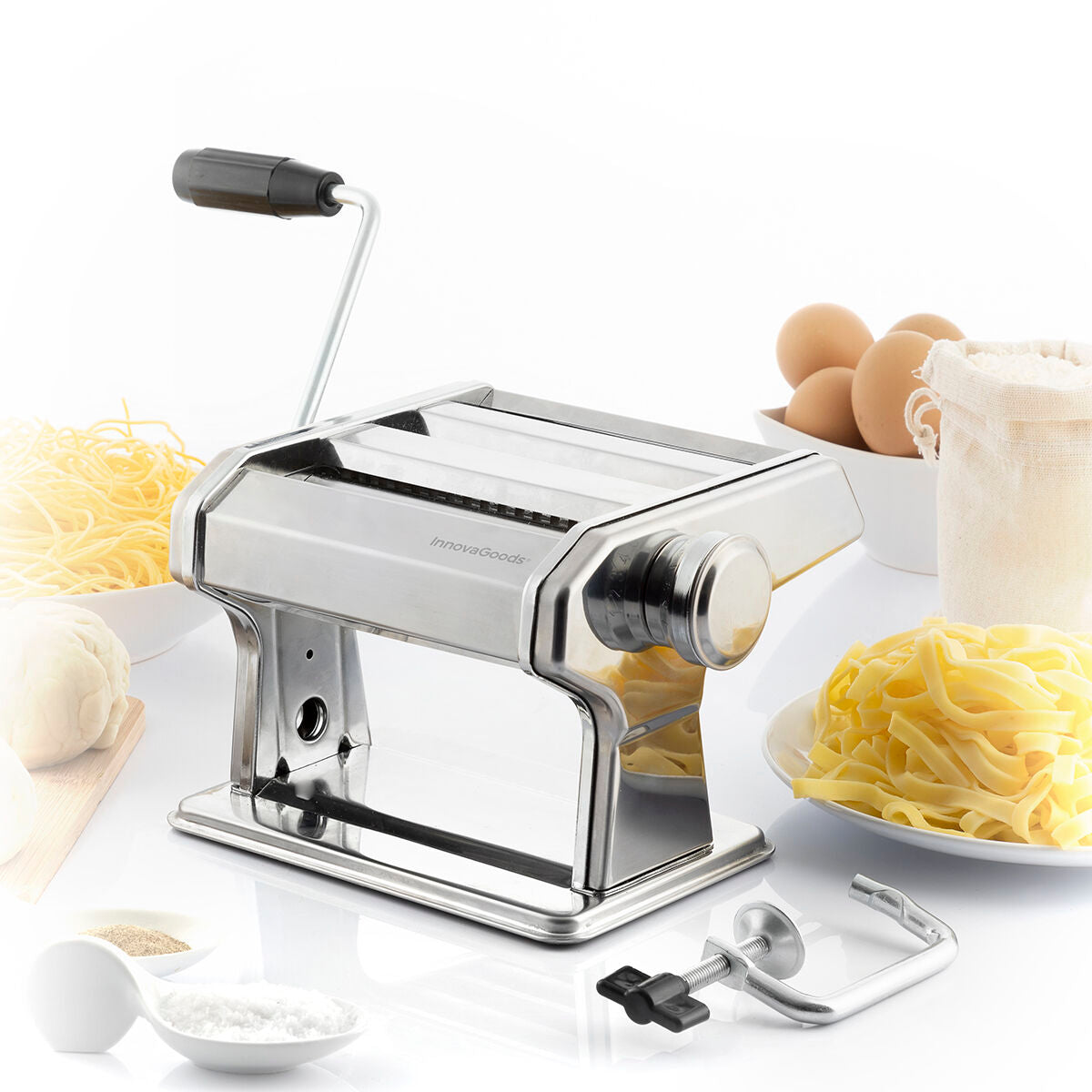 Pasta Machine met Recepten – RVS – Handmatig