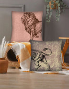 Sierkussenset Bertoni Leeuw – 2 stuks